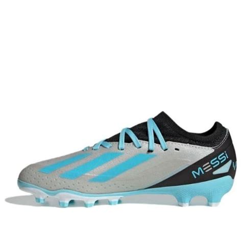 (GS) adidas X Crazyfast Messi.3 MG Cleats 'Silver Bliss Blue Black' IE ...