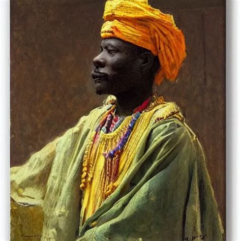 portrait of king of dahomey outdoors dressed in airy | Stable Diffusion ...