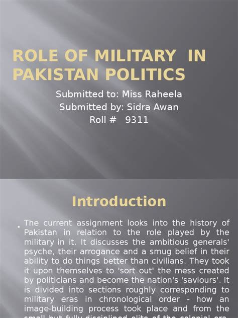 Role of Military in Pakistan Politics | Politics Of Pakistan | Government Of Pakistan