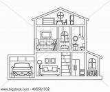Coloring Attic Room Kleurplaat Zolder Coloriage Grenier Para Pages  sketch template