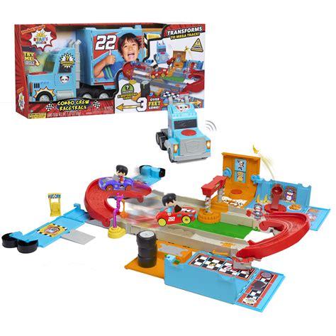 Ryan’s World Combo Crew Racetrack, 19-pieces, Ages 3 + - Walmart.com - Walmart.com