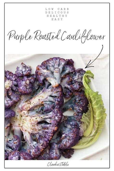 Roasted Purple Cauliflower | Recipe | Purple cauliflower, Cauliflower ...