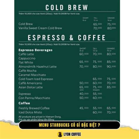 Menu cafe Starbucks có gì đặc biệt - Review cà phê muối, cafe sữa