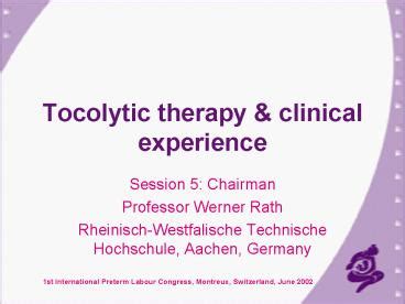 PPT – Tocolytic therapy PowerPoint presentation | free to view - id: 114f66-OTBhZ