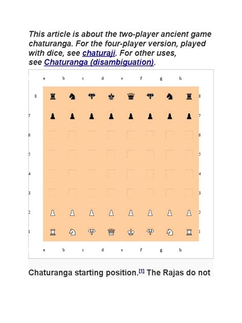 Chaturanga | Traditional Board Games | Abstract Strategy Games