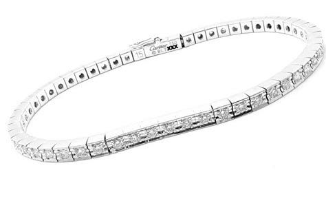 Cartier Tennis Line Diamond White Gold Necklace at 1stDibs | cartier diamond tennis necklace ...