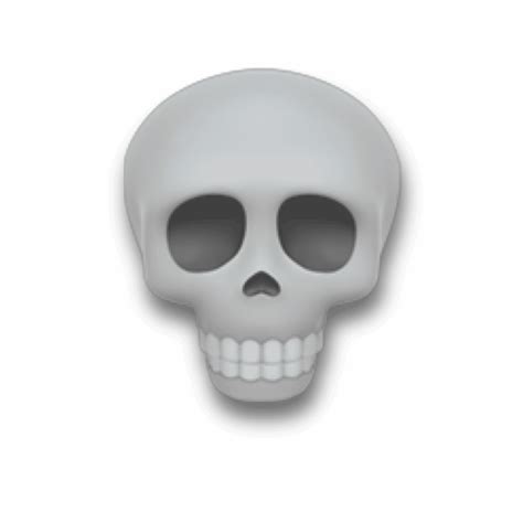 Apple Skull Emoji Png Artwork