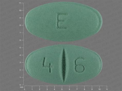 E 46 Pill Green Oval 10mm - Pill Identifier