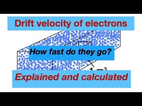 What is drift velocity Class 12 derivation?