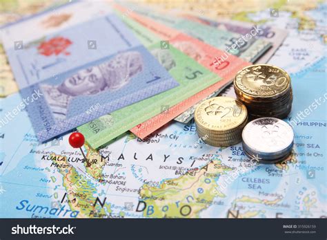 Malaysian Ringgit Currency Pin On Kuala Stock Photo 315926159 ...