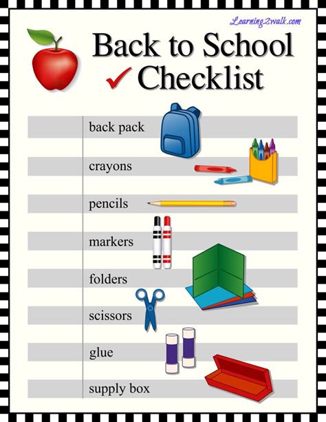 Preschool Supplies List For Homeschoolers | Preschool supplies, School ...