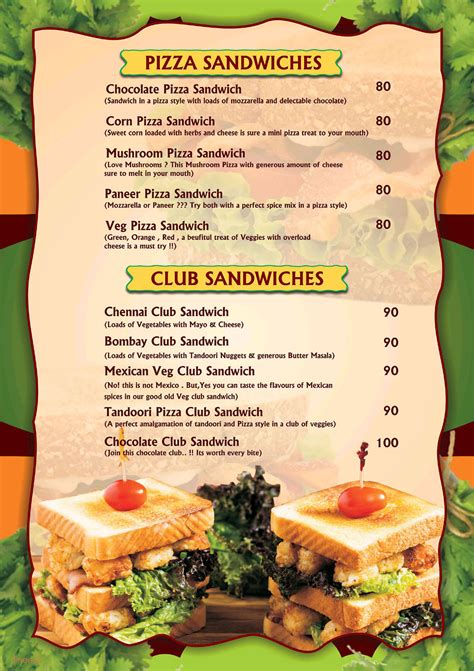 Menu of The Sandwich Station, Whitefield, Bangalore | Dineout