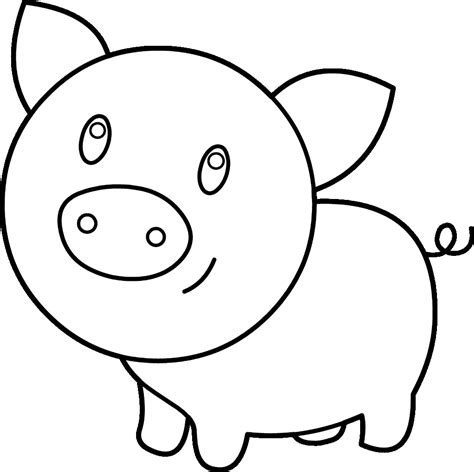 Pig Drawing For Kids at PaintingValley.com | Explore collection of Pig ...