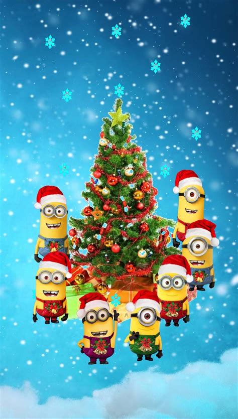 Minions Christmas | Funny christmas wallpaper, Merry christmas minions ...