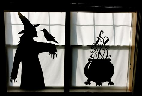 BirshyKat: Witch with Caldron Window Silhouette