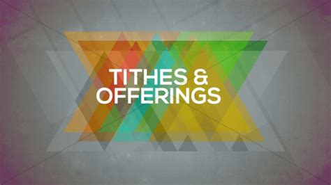 Tithes and Offerings Church Event Slide | Clover Media