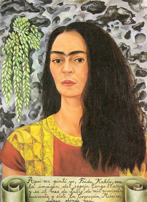 Self-Portrait with inscription, 1944 Frida Kahlo - Passion for paintings