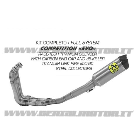 Full Exhaust Arrow Competition CKR Evo Titanium Suzuki Gsx-R 1000 R 2017 > 2020 | eBay