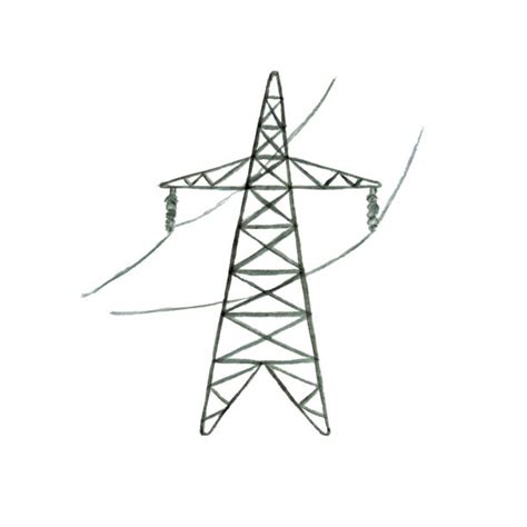 Power Pole Insulators Drawing Illustrations, Royalty-Free Vector Graphics & Clip Art - iStock