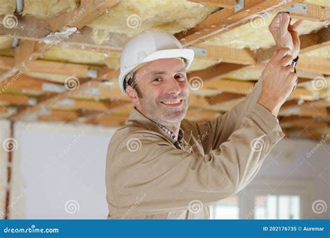 Installation vapor barrier stock image. Image of construction - 202176735