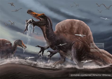 ArtStation - Spinosaurus hunting ground