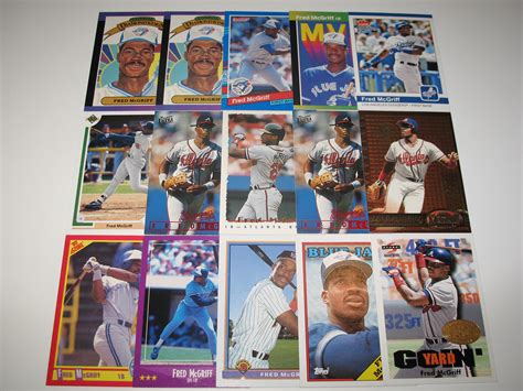 Fred McGriff (15) Card Lot - Baseball & Football Cards