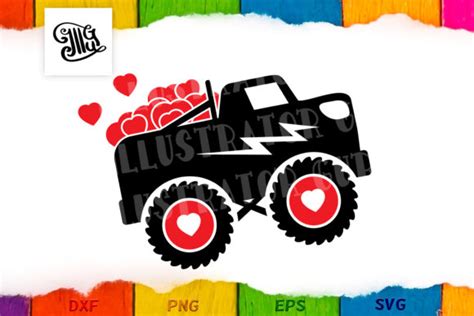 Valentine Truck Svg Bundle (Graphic) by Illustrator Guru · Creative Fabrica