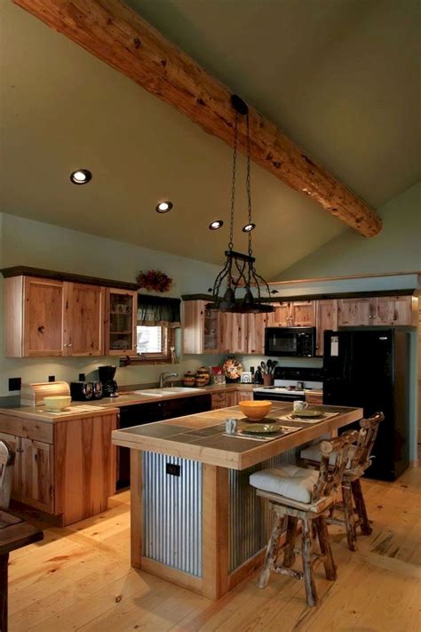 Rustic kitchens log cabin kitchen - chipgarry