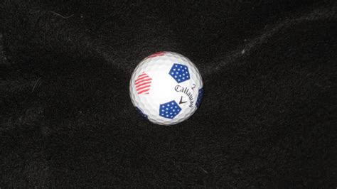 Callaway Truvis Stars and Stripes Chrome Soft Golf Ball 1 Ball AAA Mint USA Flag