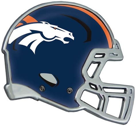 Denver Broncos Helmet Metal Auto Emblem [New] Nfl Car Decal Truck ...