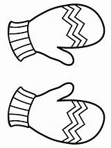 Gloves And Mittens Coloring Pages Sketch Page sketch template