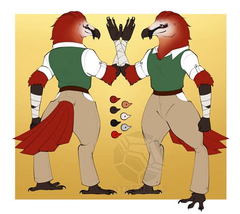 [C] Ref - Vincent the Bearded Vulture by NyneHells on DeviantArt