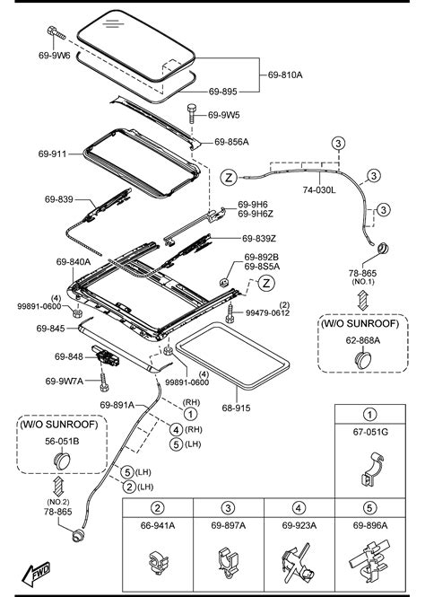 2021 Mazda CX-30 Stopper, sun shade. Sunroof stopper - GAL169892 | Jim Ellis Mazda Parts ...