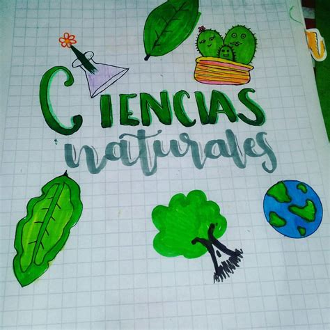 Portada Fácil de Ciencias Naturales 🍃🌱 | Dibujos de ciencias naturales, Caratulas de ciencias ...