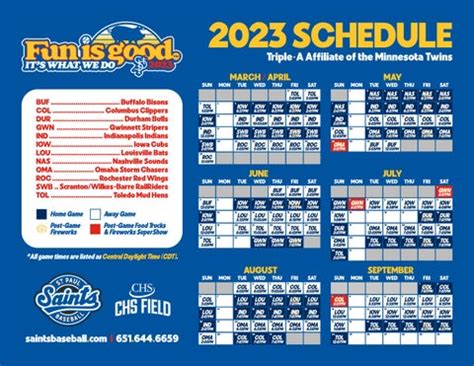 2023 Printable Schedule by stpaulsaints - Issuu