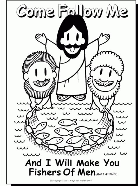 Fishers Of Men Coloring Page