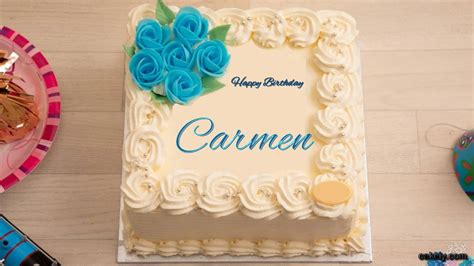 🎂 Happy Birthday Carmen Cakes 🍰 Instant Free Download