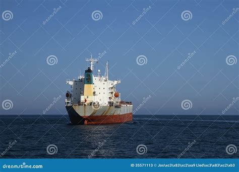 General cargo vessel stock image. Image of anchor, port - 35571113