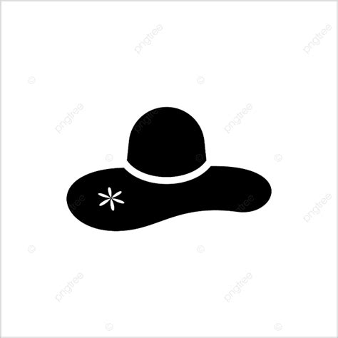 Womens Hat Vector Hd PNG Images, Women Hat Icon Vector Art Illustration ...