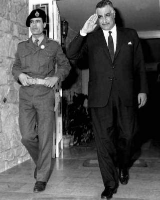 Child of the Sixties Forever: A young Muammar al-Gaddafi with Nasser, 1969.