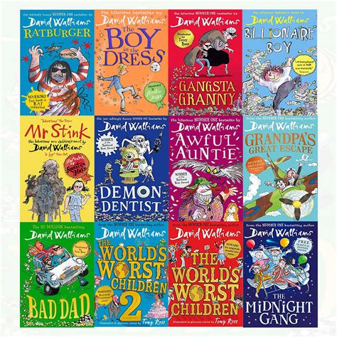 David Walliams Collection 12 Books Set Pack Bad Dad, World’s Worst Children 2 .. 9789123625505 ...