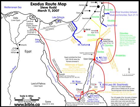 Biblical Map Of The Red Sea