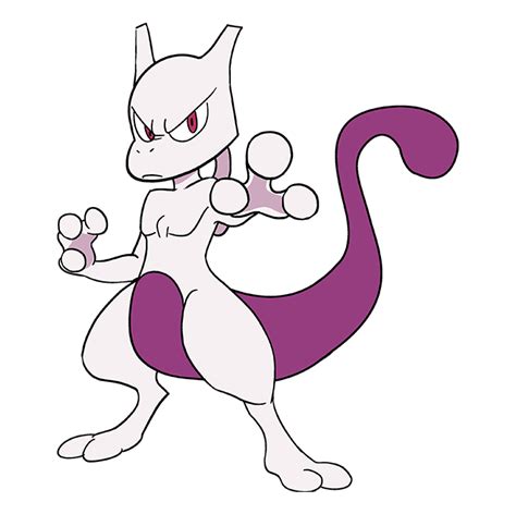 How to Draw Mewtwo from Pokémon- Really Easy Drawing Tutorial