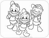 Ducktales Huey Dewey And Louie Coloring Pages sketch template
