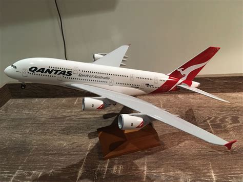 Qantas Airbus A380-800 VH-OQA 1:200 Scale Plastic Model Replica A380 Aircraft | eBay