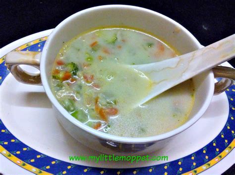 Mixed Vegetable Soup for Babies and Toddlers - My Little Moppet