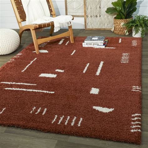 Morin Geometric Shag Area Rug & Reviews | AllModern