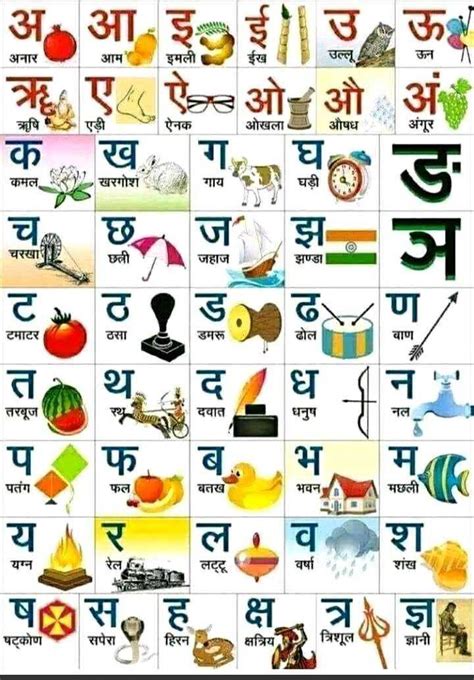 The Hindi Alphabets Hindi Guru Hindi Alphabet Alphabet Words | Images ...