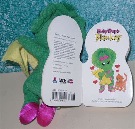 Baby Bop's Plush Blankey Book & Barney Beanie