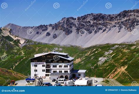 Hotel on the Stelvio Pass, Italy Editorial Photo - Image of mountains ...